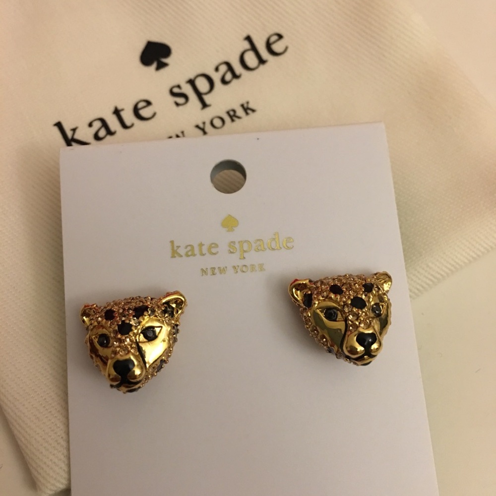 New Kate Spade Cheetah Studs Earrings